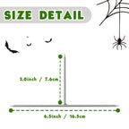 Pack of 12 Metal Halloween Tombstone Stakes Heavy Duty T-Shaped for Graveyard Styrofoam Decorations