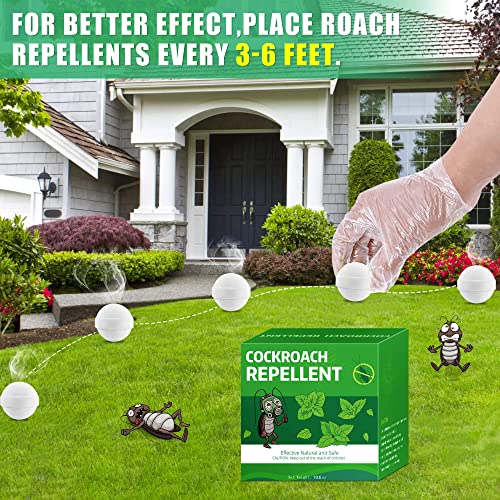 36 Pack Roach Repellent Peppermint Oil to Keep Cockroach Away from House, Powerful Cockroach Repellent, Roach Spider Ant Mouse Repellent for Home Kitchen Office Hotel Garage Car, Safe for Humans