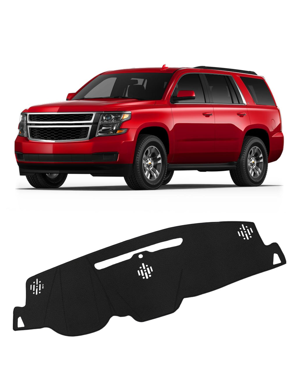 FIILINES Dash Cover Compatible with Chevy Chevrolet Tahoe Suburban/GMC Sierra Yukon 2015-2020 Dashboard Mat Cover Sunshade Nonslip Mesh Protector No Glare Accessories