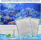 6 Count Assembled Large Filter Cartridges Compatible with Tetra Whisper Bio-Bag Filters 20i 40i IQ20/30/45/60 PF20/30/40/60, Large Replacement Filter Cartridges for Whisper Filters & Aquariums