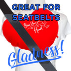 Gladness! Heart Pillow for After Bypass Open Heart Surgery, Mastectomy, Post Surgical Recovery Cough Seat Belt Pillow Bless Your Heart Get Well Soon Cardiac Patient Gift Pillow with Autograph Pen