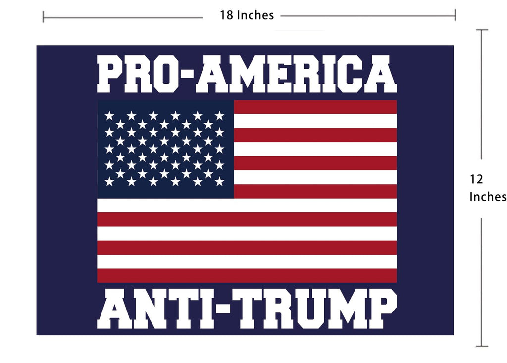 Vrogadso Anti Trump Yard Signs 2024 Yard Sign Pro-Biden Anti-Trump Sign Lawn Biden Trump Yard Sign with Yard Stake 12''x18'' Large