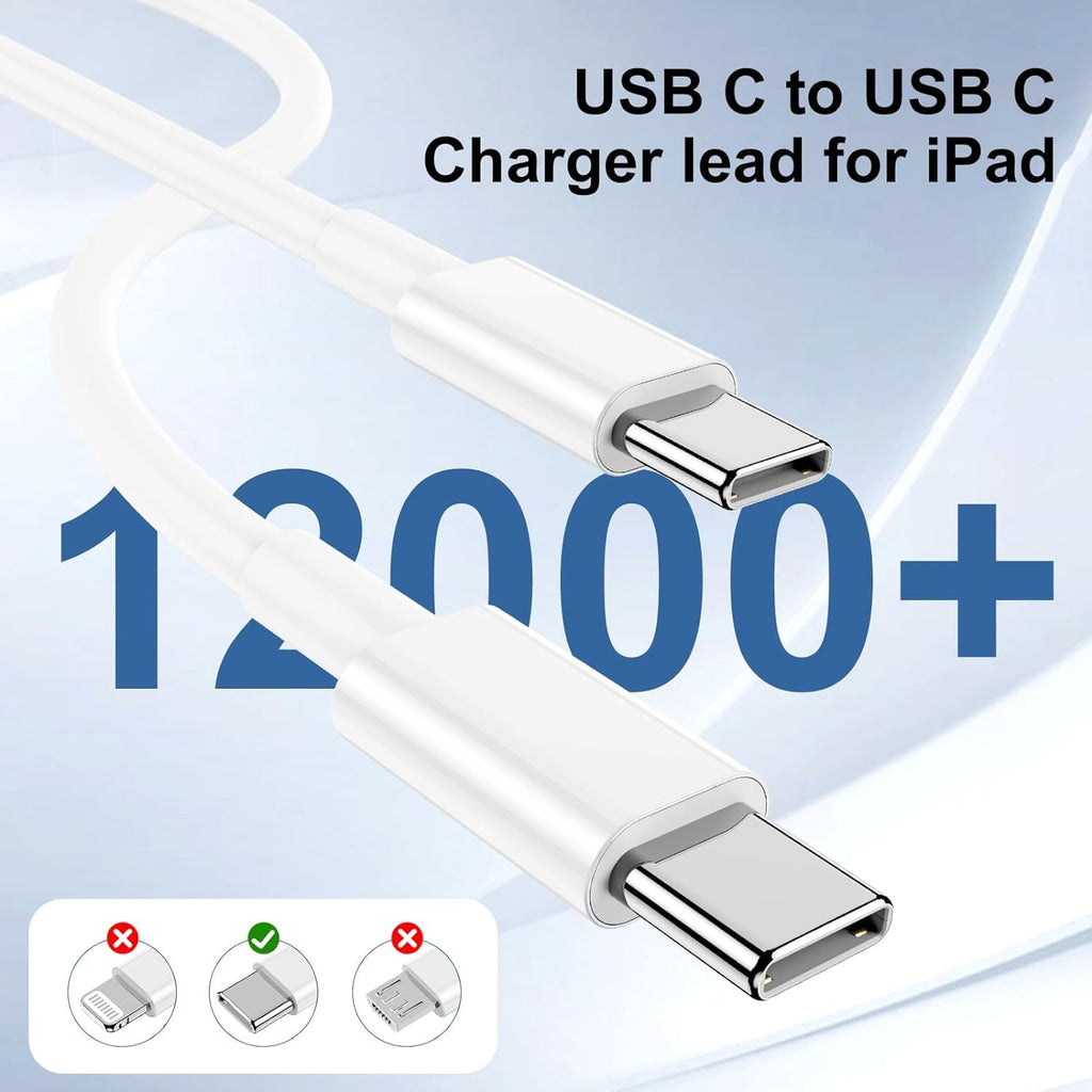 Susnwere Extra Long for iPhone 15 16 Charger 10 Ft with 20w USB C Charger Block,2-Pack 20W Fast Wall Charger for 15/15 Pro/Pro Max/iPad Pro AirPods/Samsung and More, with 3 Pack 10ft USB-C Cable