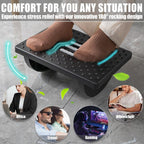 Foot Rest for Under Desk at Work - Ergonomic Foot Stools for Under Office Desk - Rocking Footrest with Roller Massager - Leg Rest for Chair, Computer Gaming -13" L x 9.6" W x 5" H