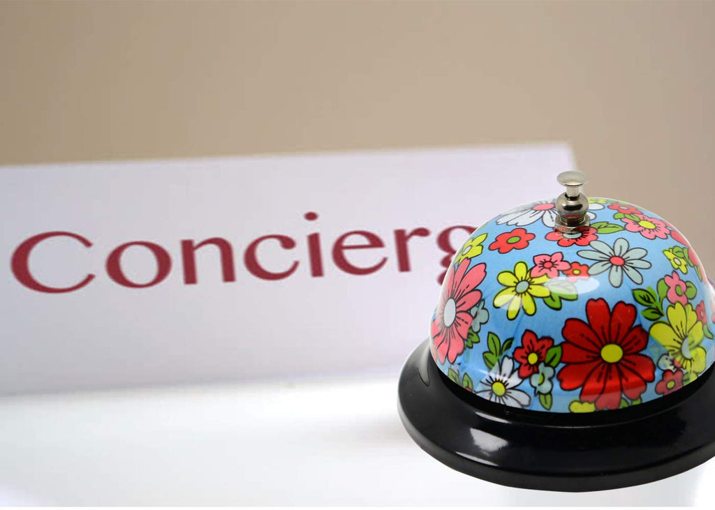 WEKOIL Call Bell Desk Service Bell Ding Bell for Restaurant Hotel Room Kitchen Party Office Receptionist Elderly Teachers Chef Large Cute Bell,3.3 inch
