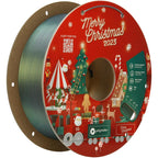 Polymaker PLA Filament 1.75mm Limited Edition 2023 Christmas Bundle, 3x1kg Silk PLA 3D Printer Filament, Print Some Christmas Gifts and Decorations (Velvet Red, Comet’s Green, Champagne Gold)