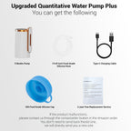 Myvision Water Dispenser for 5 Gallon Bottle, Portable USB Charging Electric Water Pump, Drinking Water Jug Pump for Home, Kitchen, Living Room, Office, Camping, Universal for 3-5 Gallon (Plus W)