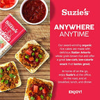 Suzie's Organic Brown Rice Cake Thins|6 Pack|Unsalted Sodium Free|USDA Organic, NON-GMO, Fat-Free, Sugar-Free, Gluten-Free|Low-Calorie Snack-17 Calories Per Slice|Bread & Cracker Replacement