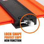 Saker Contour Gauge Duplication-Adjustable Lock-Precisely Copy Irregular Shape-Irregular Woodworking Tracing-Must Have Tool Christmas Gifts for DIY Handyman Men Husband Dad 10 Inch+5 Inch