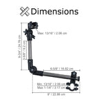 AlveyTech Universal Grip Umbrella Holder - 360° Angle Adjustable Attachment Clamp Mount Connector, for Mobility Scooter, Power Chair, Wheelchair, Push Walker, Rollator, Beach Sport Sun Shade Outdoor