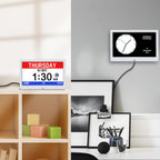 AINFTIME Digital Clock with Date and Day of Week for Elderly-12 Alarms Medication Reminder Dementia Alzheimers Clock Calendar with Extra Large Display (10.1 inch White)