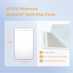 Gnirpsenl 40 Pack Fly Light Glue Boards Replacement Glue Cards for Gardner Flyweb Classic Fly Light and Plus Indoors Super Sticky - Fruit Flies, Gnats