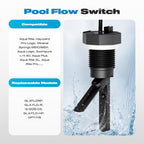 Malictele Flow Switch, GLX-FLO-RP for Hayward Goldline Aquarite Salt System Pool Flow Sensor Suitable Hayward Salt Cell and Chlorine Generator with 15ft Cable Pool Flow Switch