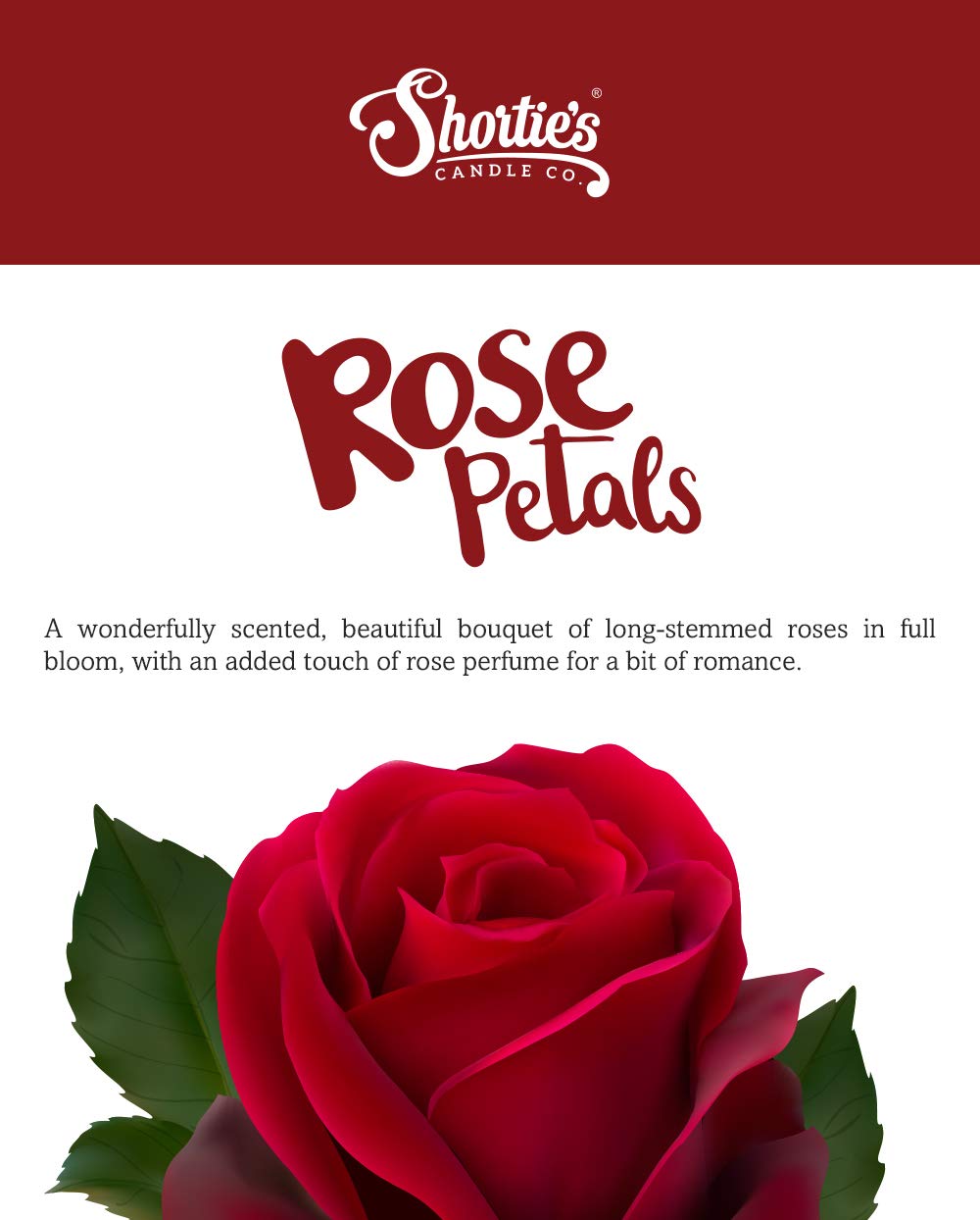 Shortie's Candle Company Rose Petals Wax Melts Bulk Pack - Formula 117-4 Highly Scented 3 Oz. Bars (12 Oz. Total) - Made with Natural Oils - Flower & Floral Air Freshener Cubes Collection