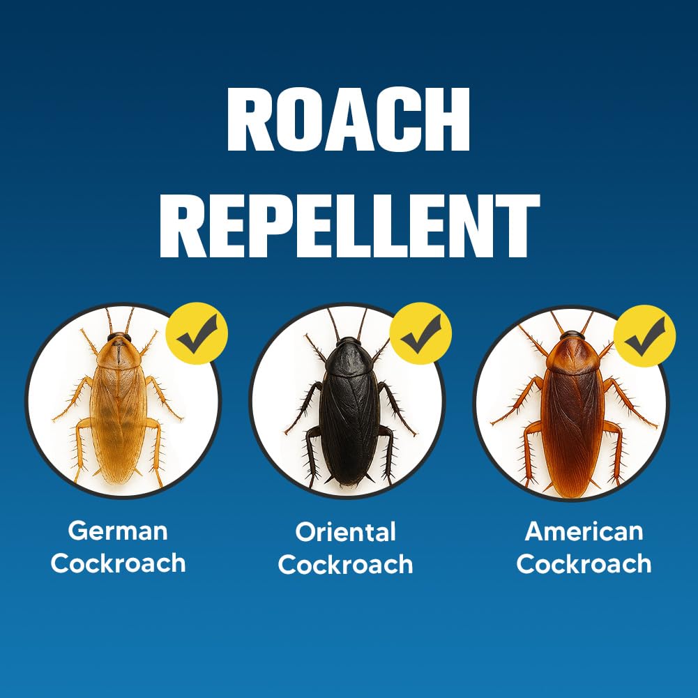 UDyoude Roach Repellent for Indoor Use, Cockroach for Kitchen, Keep Cockroaches Away from Cabinets/Storage Areas/Basement-8P