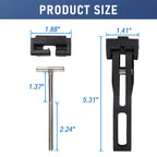 DICMIC Truck Tonneau Cover Replacement and Accessories Part Kit for Hard Tri-fold & Quad-fold Truck Bed Cover Include Nut, T-Bolt and Tonneau Cover Clamp, 4X Rear Clamp