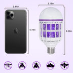 Hywean 2 Pack Bug Zapper Light Bulbs, 2 in 1 Mosquito Light Bulb, Mosquito Zapper Light Bulb UV LED for Patio and Indoor