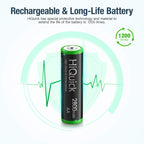 HiQuick 2800mAh AA Rechargeable Batteries High Capacity Performance, Per-charged 1.2V AA Batteries Pack of 8
