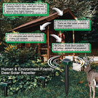 8 Pack Deer Repellent Devices,Deer Repellent,Deer Deterrent Devices for Garden,Deer Repeller for Yard,Deer Fence for Yard,Sonic Deer Repellent Outdoor,Deer Away,Deer and Rabbit Repellent