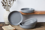 famiware Milkyway 33 oz Bowl Set, Pasta Bowls Set of 4, Salad Bowls Perfect for Your Friend for Housewarming, Thanksgiving, Christmas, Dark Gray