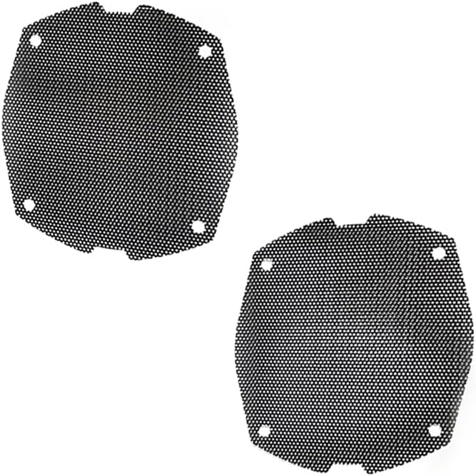 Replacement Front Mesh Speaker Grill Cover Panels Fits for 1996-2013 Harley Davidson Touring, Electra Glide, Street Glide, Ultra Limited And Tri Glides Models (Black)