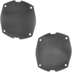 Replacement Front Mesh Speaker Grill Cover Panels Fits for 1996-2013 Harley Davidson Touring, Electra Glide, Street Glide, Ultra Limited And Tri Glides Models (Black)