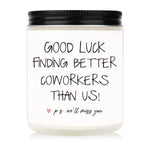 BAUBLEDAZZ Coworker Leaving Gifts for Women, Farewell Gifts for Coworkers- Handmade Lavender Soy Wax Candle(7oz)- Funny Going Away Gift for Coworker, Goodbye Gifts for Coworkers