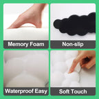 Keyboard Cloud Wrist Rest Pad,Cloud Mouse Arm Wrist Rest Cute,Memory Foam Palm Rest for Keyboard,Ergonomic Arm Rest for Pain Relief with Non-Slip,Suitable for Office Home Laptop Mac Gaming (Pink)