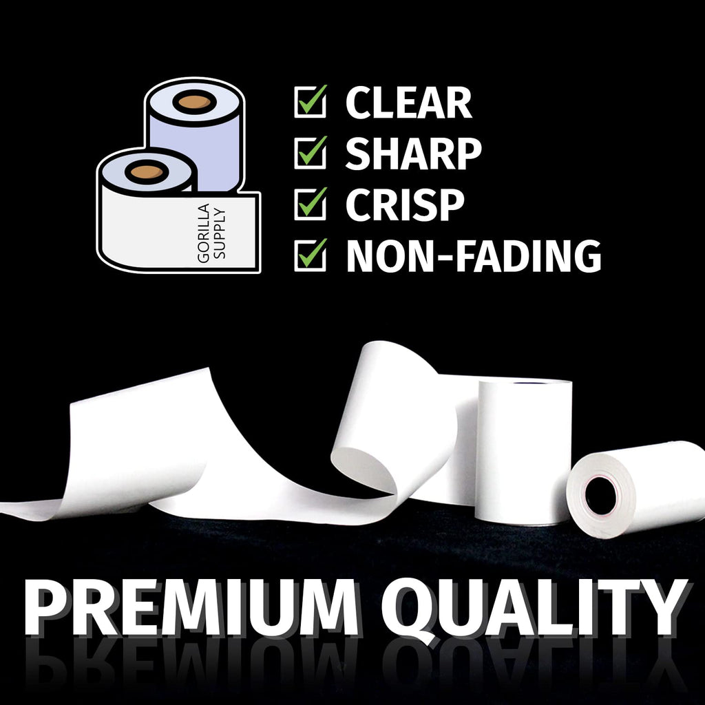 Gorilla Supply Thermal Paper Receipt Roll 2-1/4" x 50' BPA Free 50 Rolls