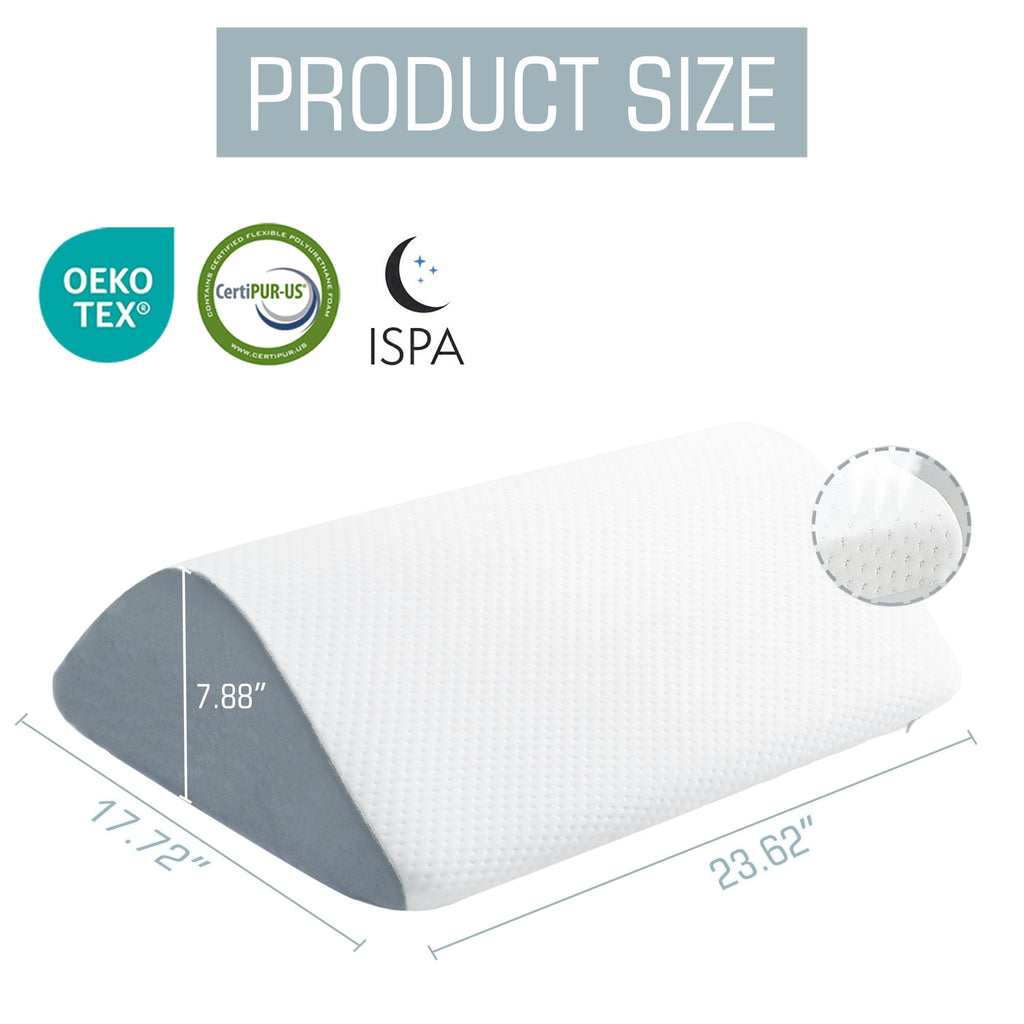 Ziiyllean Wedge Pillow for Knee Bed Wedge Pillow for Sleeping, Wedge Pillows for After Surgery Leg Pillow for Sciatica Back Knee Hip Ankles Back Pain Relief