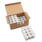 Stonebriar 96 Count White Unscented Smokeless Long Burning Clear Cup Tea Light Candles with 6 to 7 Hour Burn Time