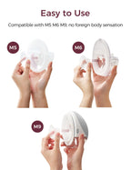 Momcozy M5| M6| M9 Original Replacement Accessories, Food-Grade Silicone & BPA Free, Original Breastfeeding Parts, Inserts 17mm, 4 Pack