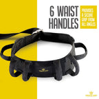 Medical king Transfer Belt Fle to unlock - 50" holds up 500 LBS - or Lifting Seniors - Gait Belt With 6 Handles - Great lift belt for elderly, therapy, handicap etc. walking & standing - easy buck