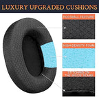 SOULWIT Earpads Replacement for Sony MDR-7506 MDR-V6 MDR-V7 MDR-CD900ST Monitor Headphones, Ear Pads Cushions with Softer High-Density Foam - 7506 MF Black
