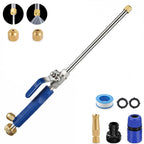 Raddile Hydro Jet High Pressure Power Washer - Magic Power Washer Extendable Wand, Flexible Water Hose Universal Nozzle, Gutter Patio Car Pet Window Cleaning (18inch-Blue)