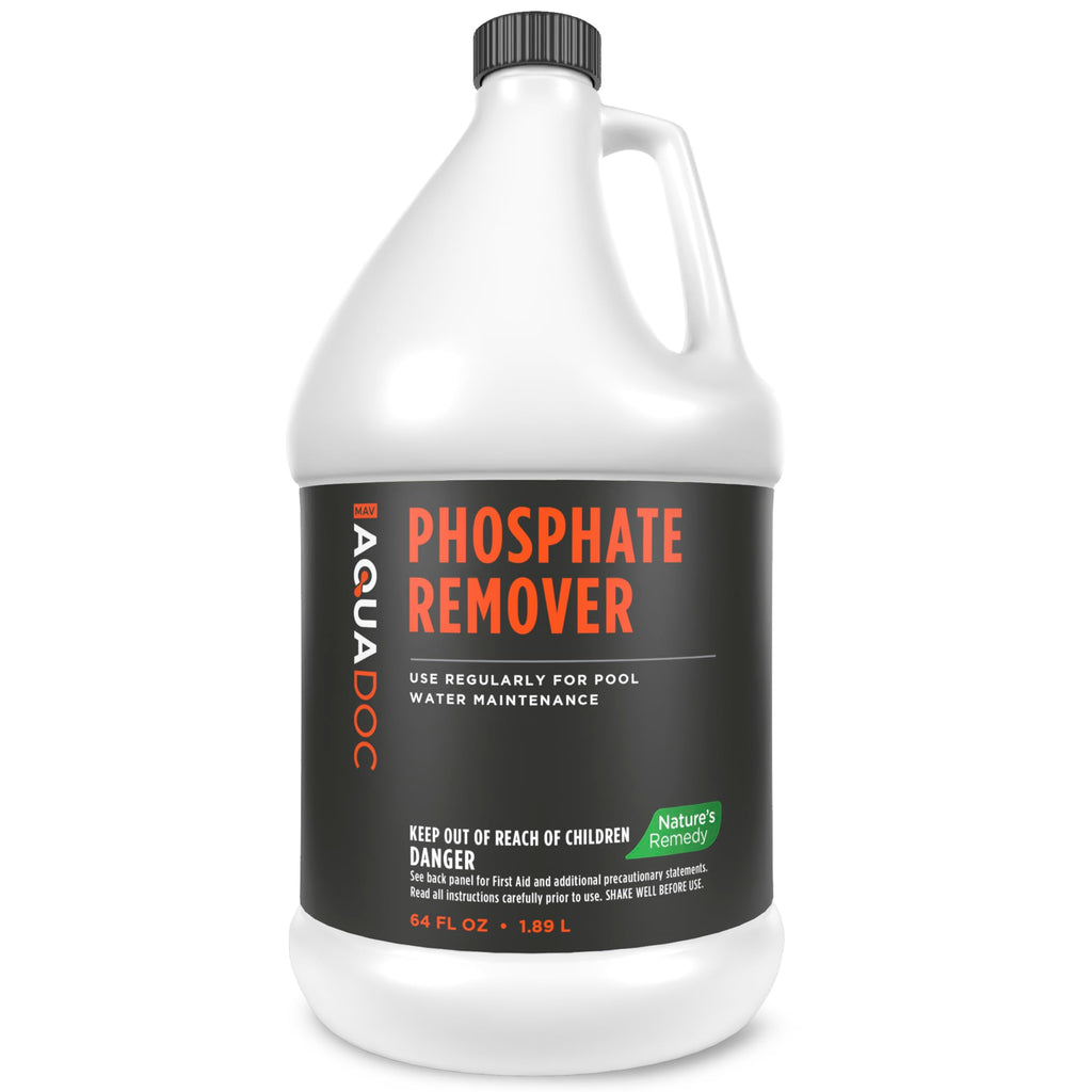 Pool Phosphate Remover - Fast Acting, Maximum Strength Phosphate Removal Pool Chemical - Perfect for Pool Openings to Make Your Pool Phosphate Free - AquaDoc (64 oz)