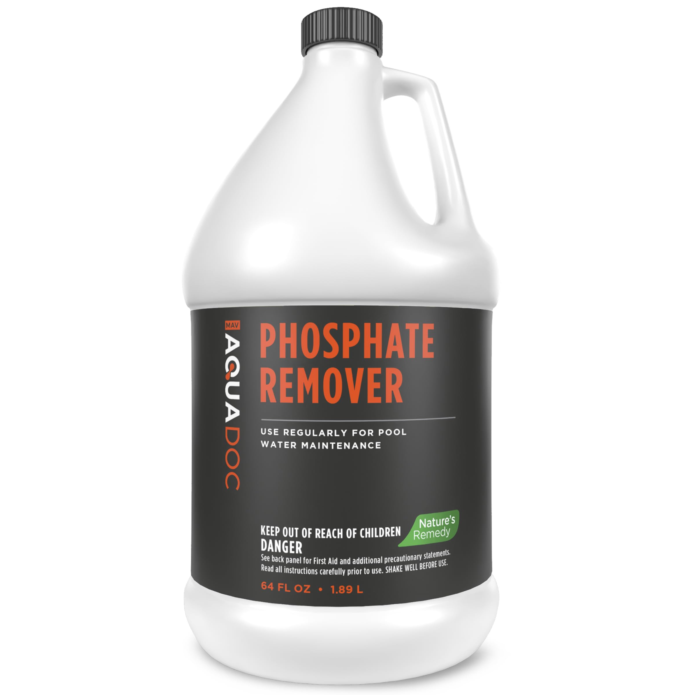 Pool Phosphate Remover - Fast Acting, Maximum Strength Phosphate Removal Pool Chemical - Perfect for Pool Openings to Make Your Pool Phosphate Free - AquaDoc (64 oz)