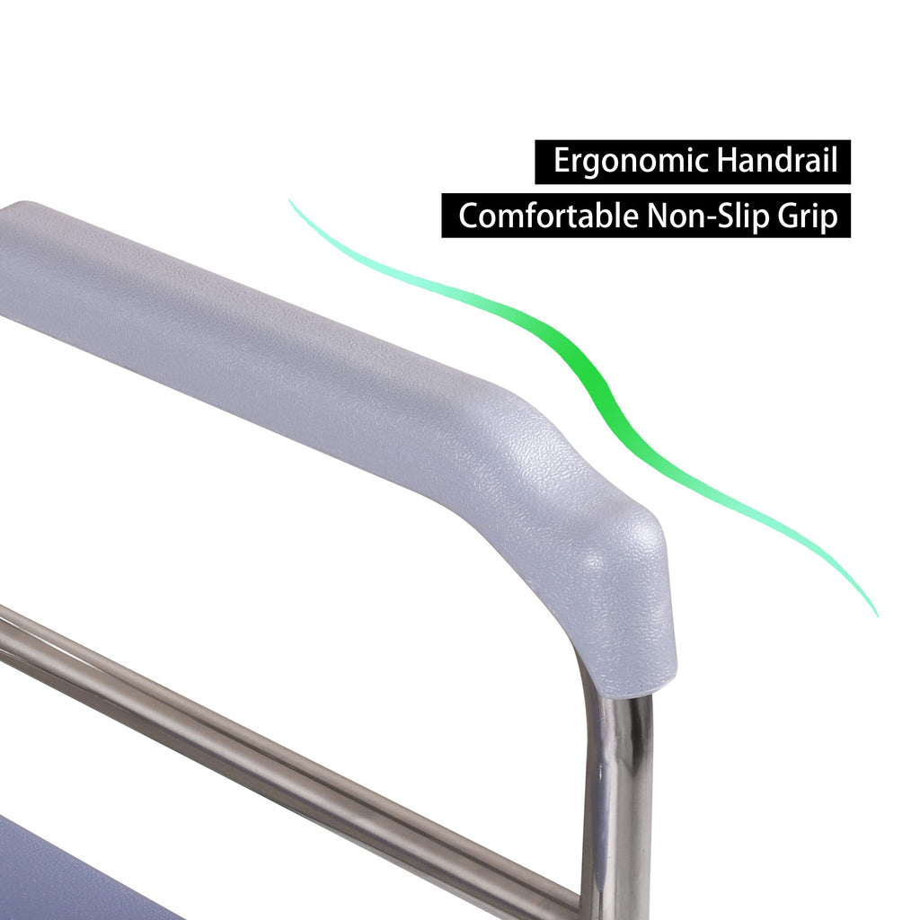 Deewow Raised Toilet Seat with Handles 400lbs, Toilet Seat Riser for Seniors with Adjustable Height, Raised Toilet Seat for Elderly, Pregnant and Handicap, Fit Any Toilet
