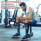 CHARMKING Compression Socks for Women & Men (8 Pairs) 15-20 mmHg Graduated Copper Support Socks are Best for Pregnant, Nurses - Boost Performance, Circulation, Knee High & Wide Calf (S/M, Multi 25)