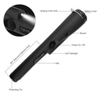 Dmyond Metal Detector Pinpointer, Professional Waterproof Handheld Pin Pointer Wand, Search Treasure Pinpointing Finder Probe with 9V Battery for Adults, Kids - Black