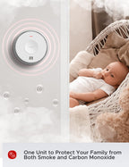 X-Sense Hardwired Combination Smoke and Carbon Monoxide Detector, Hardwired Interconnected Smoke and CO Detector Alarm with Replaceable Battery Backup, XP04, 3-Pack