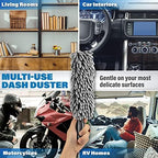 Relentless Drive Professional Car Duster Brush - Interior New Car Accessories for Women & Men - Lint & Scratch Free