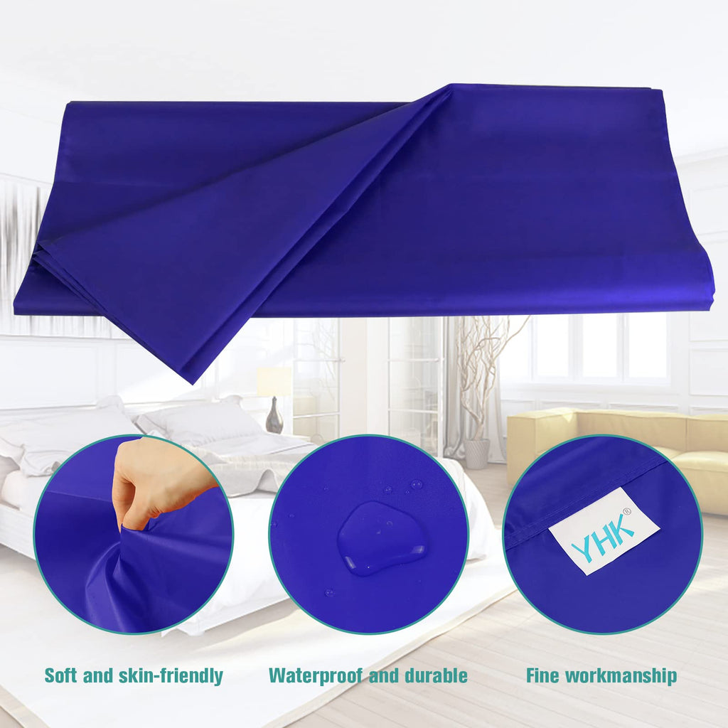 YHK Tubular Slide Sheet for Patient Transfer, Sliding Draw Sheets to Assist Moving Elderly,Slides for Cars, Hospital Bed, Home Care(Blue, 28"x28"(72x72cm)