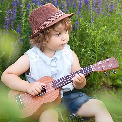 CHENGU 5 Sets Nylon Ukulele Strings with 10 Ukulele Felt Picks Strings Accessories Kit for Soprano (21 Inch)/ Concert (23 Inch)/ Tenor (26 Inch)