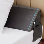 Bedluxe King Wedge Pillow Headboard (76"x10"x6"), Bed Wedge Pillow for Headboard, Foam Headboard Pillow, Bed Gap Filler King - Fill The Gap (0-7"), Mattress Gap Filler (Short Plush, 76"x10"x6")