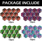 48 PCS Magic The Gathering MTG Counter Dice Marble Bulk Life Counters Tokens Dice Compatible with Magic Card Game Accessories CCG Creature Stats, 4 Colors