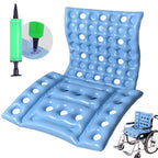 Inflatable Seat Cushion Anti-Decubitus Wheelchair Cushion, Breathable Backrest Air Cushion Bed Sore Cushion for Pressure Sores Pain Relief - Portable Travel Seat Cushion for Airplane/Car/Office