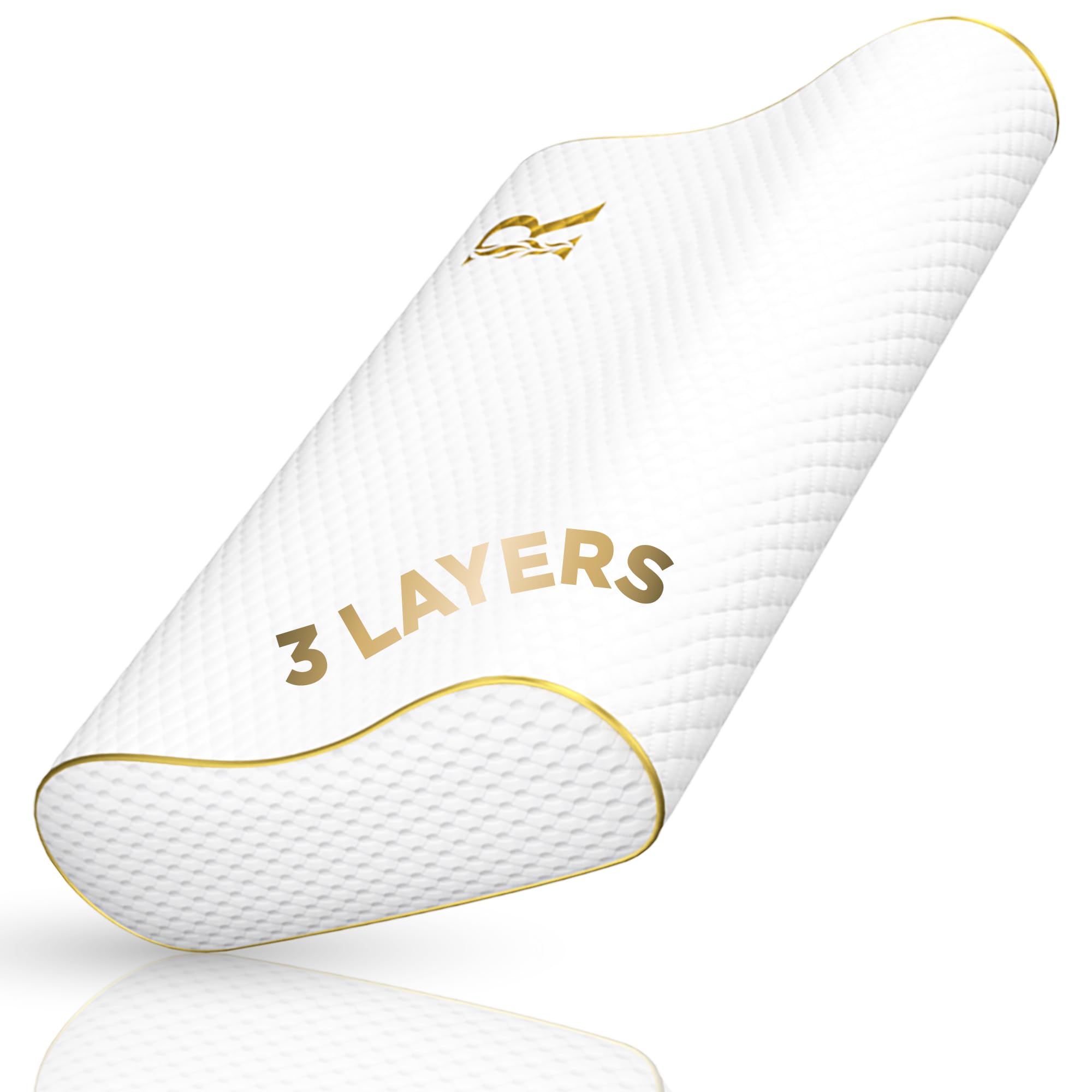 Royal Therapy Travel Memory Foam Pillow, Camping, Cervical Pillow for Pain, Contour Pillow, Shoulder Pain, Neck Pain Pillow