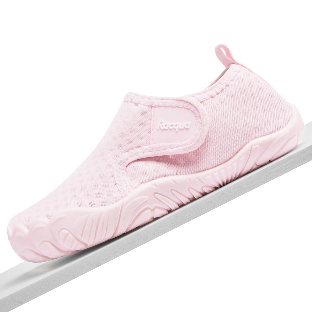 Girls Water Shoes Kids Boys Swim Aqua Quick Dry Breathable Barefoot Lightweight Non-Slip Pool Beach Outdoor Pink Big Kid 2