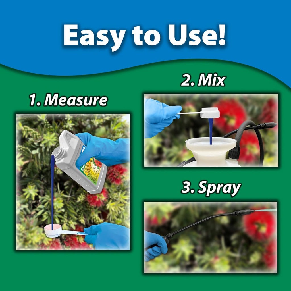 Monterey - Spinosad Insecticide - Garden Insect Spray Concentrate for Control Insects Bundled with Measuring Spoon - 8 oz Concentrate